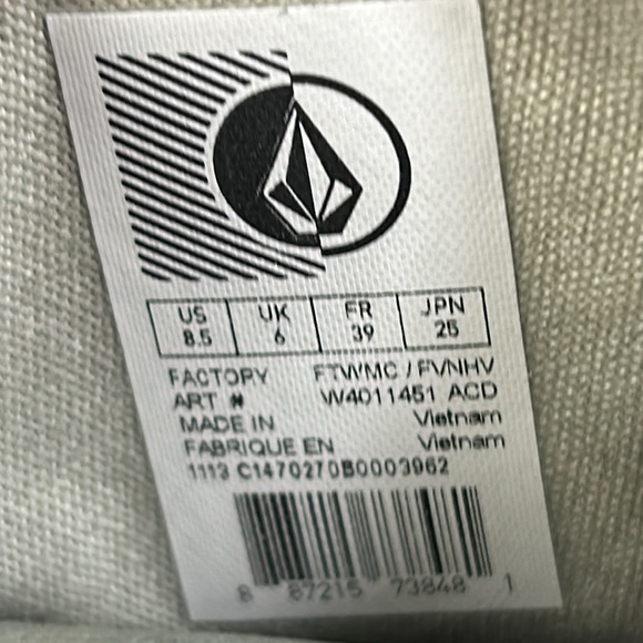 Volcom Buzz Womens skater High Tops marble leather tennis shoe sneakers Size 8.5 - Picture 7 of 13